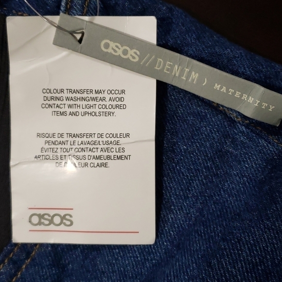 𝅺ASOS Denim Maternity Bootcut Western Cowgirl Comfort Jeans NWT - Bootcut - Picture 8 of 9